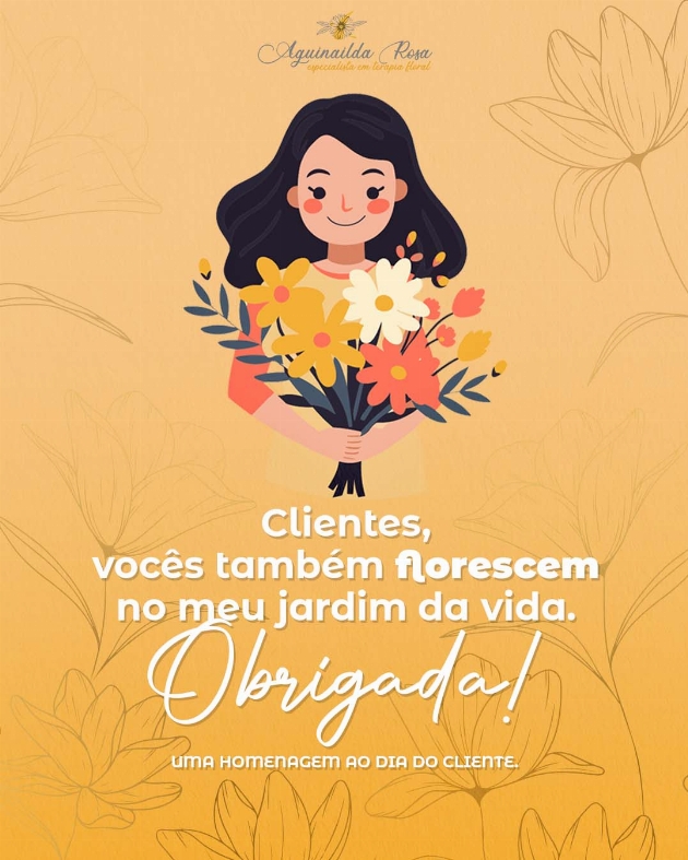 Feliz dia do cliente!