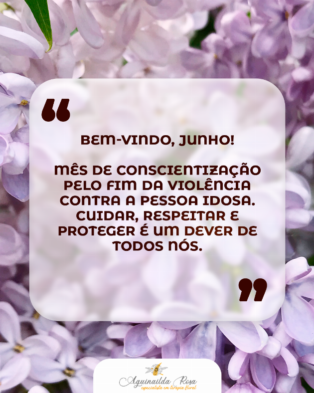 Junho violeta chegou nos lembrando da importância do carinho em cada gesto.