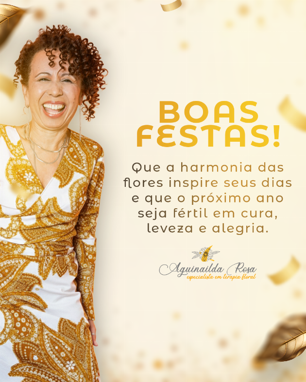 Boas festas com alma leve e coração florido!